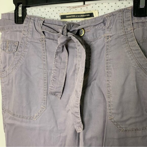 Daughters of the Liberation Flat Front Tie Pants - Picture 7 of 15